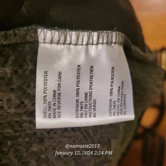 Lucky Brand Women's Faux Shearling Colorblock Jacket with Stand Collar #499 - Picture 9 of 10